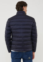 Piumino Con Collo Coreano Austin Blu 