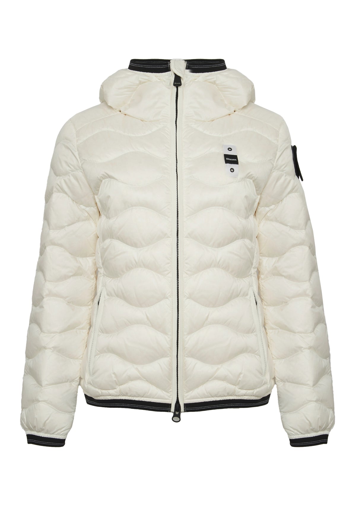 Piumino Ad Onde Camelia Bianco Ottico 