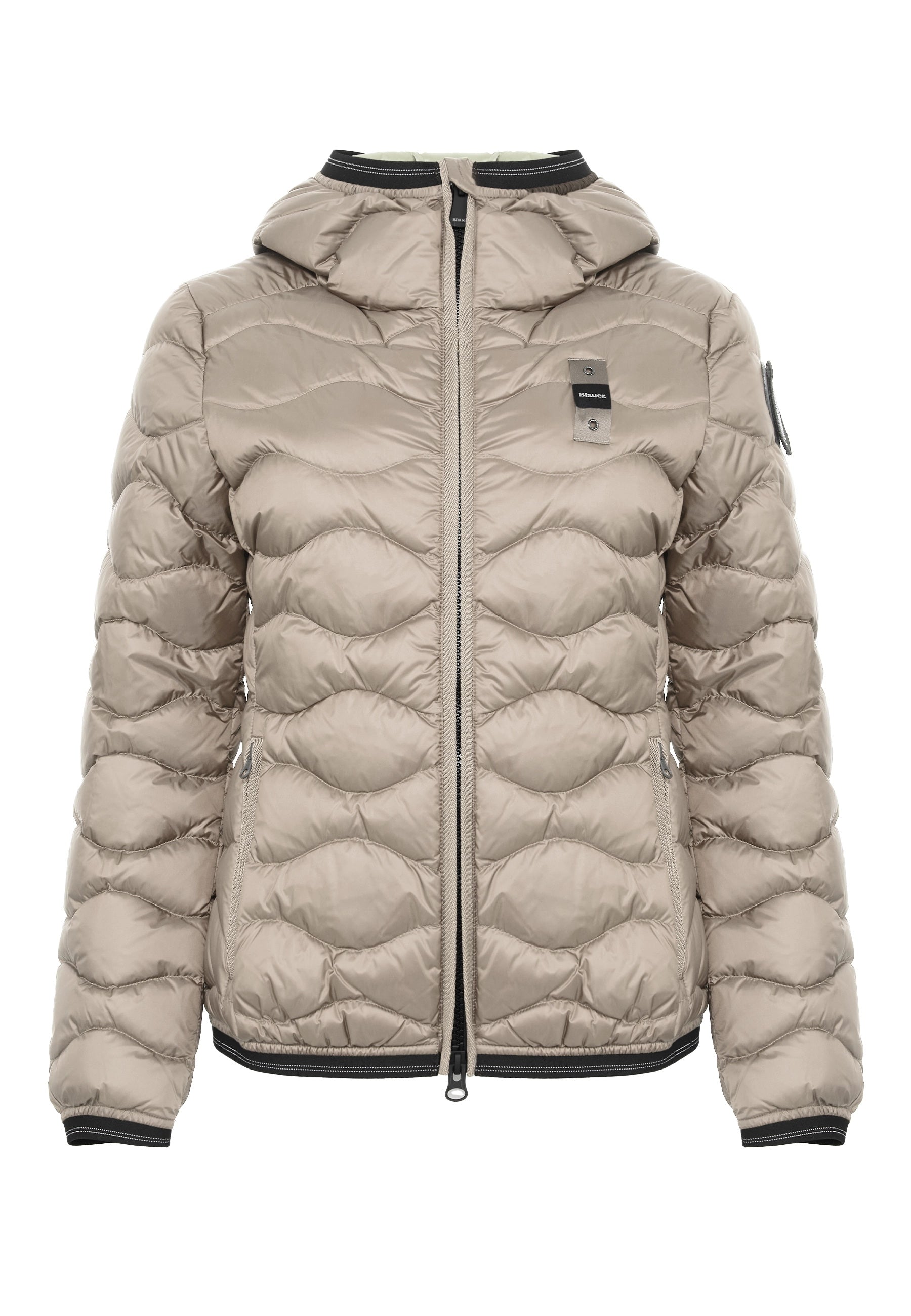 Piumino Ad Onde Camelia Grigio Nebbia 