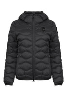 Piumino Ad Onde Camelia Nero 