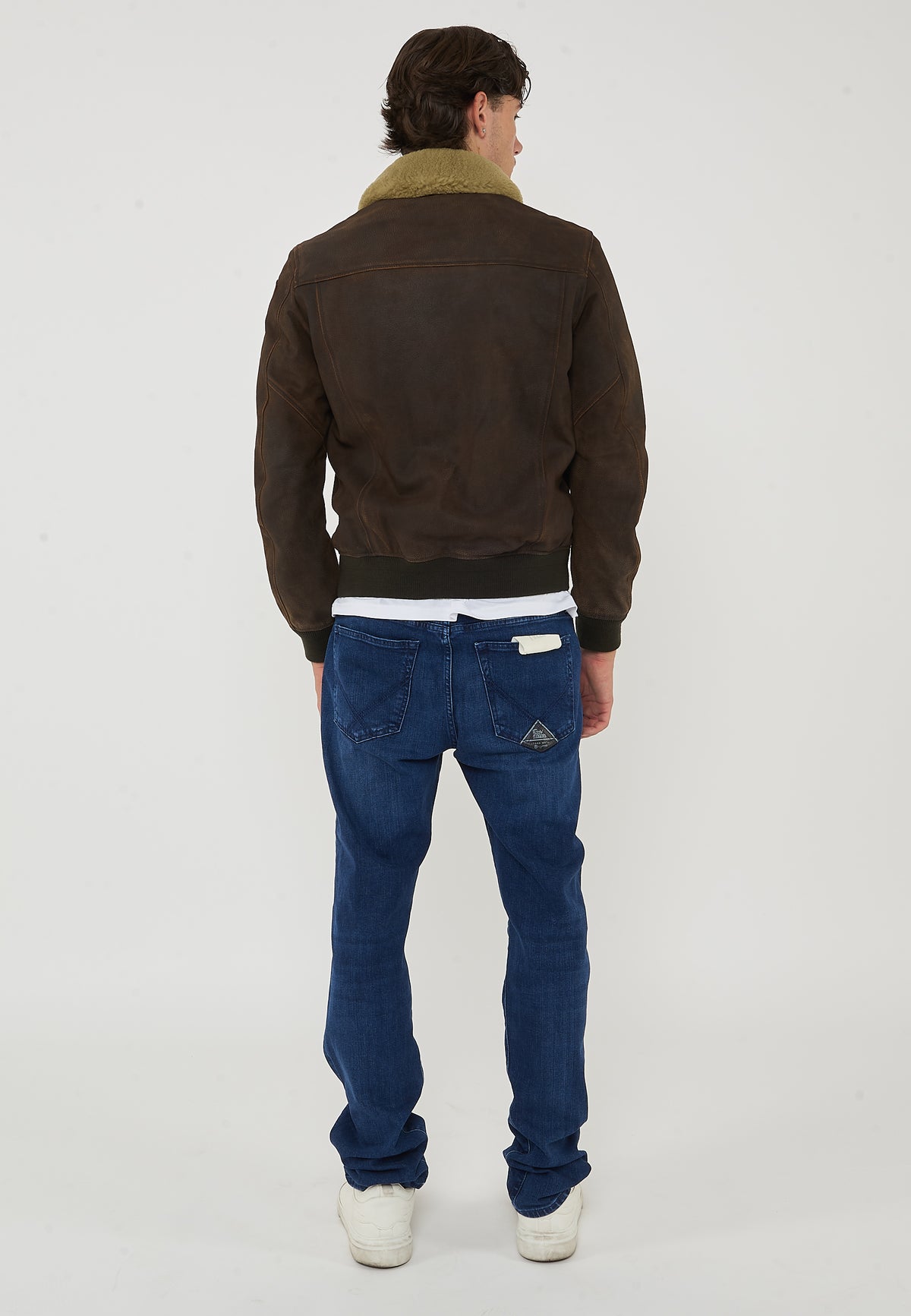 Bomber  Con Collo In Pelliccia Cheitons Brown 