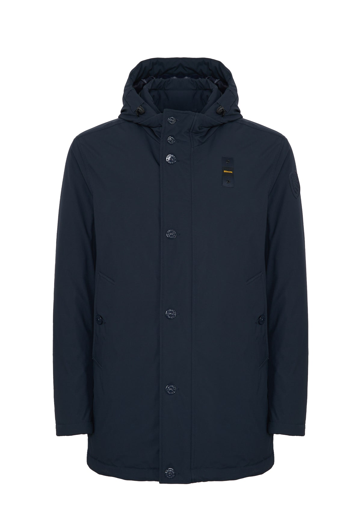 Parka Con Cappuccio Removibile Chester Blu 