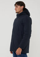 Parka Con Cappuccio Removibile Chester Blu 