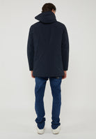 Parka Con Cappuccio Removibile Chester Blu 
