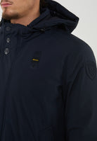 Parka Con Cappuccio Removibile Chester Blu 