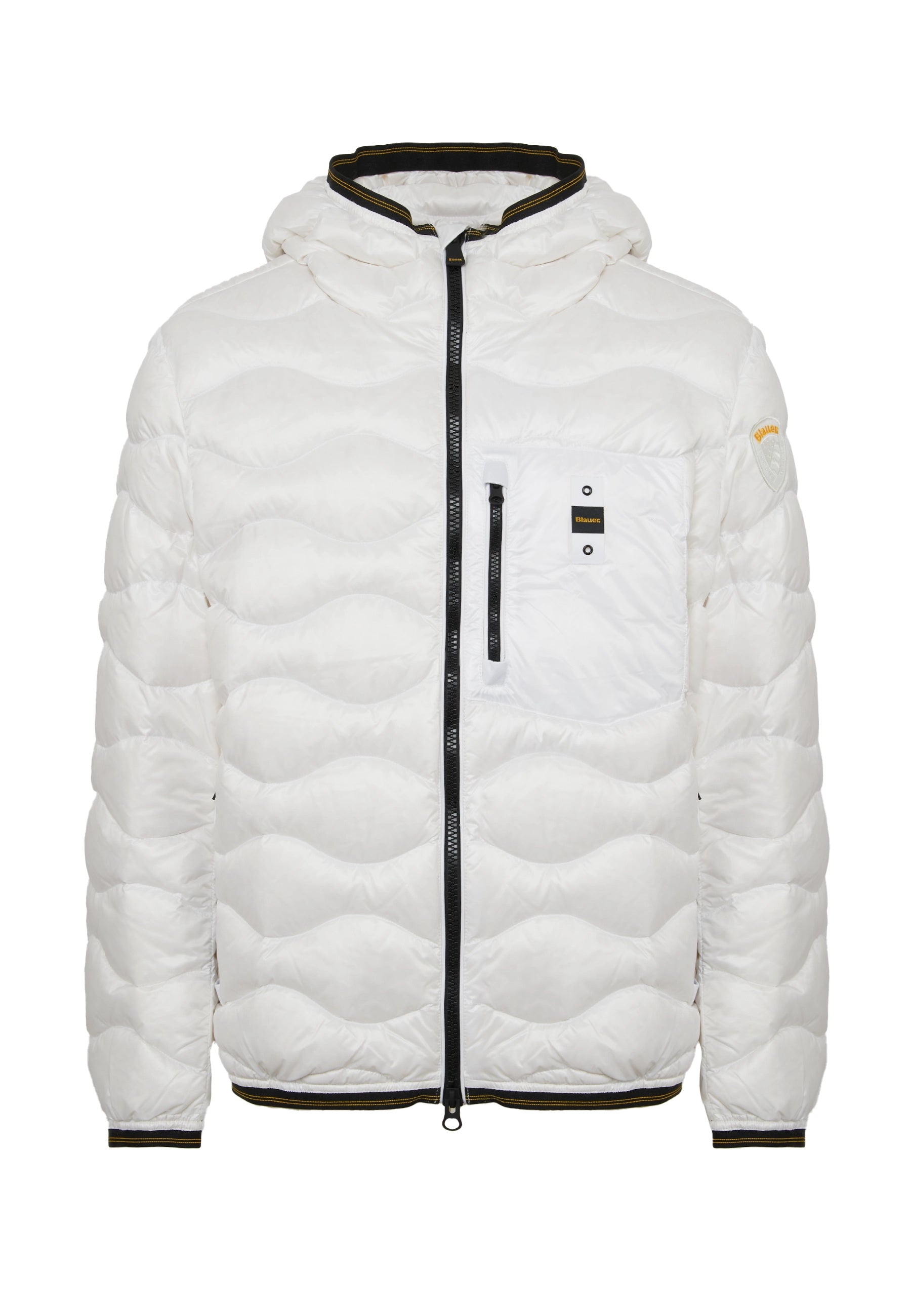 Piumino Leggero Ad Onde Wawe Bianco Ottico 