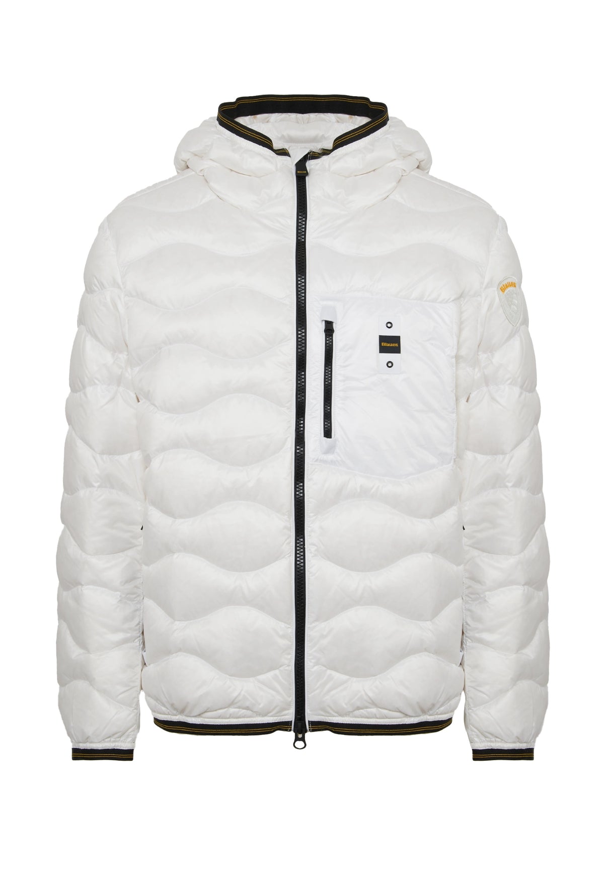 Piumino Leggero Ad Onde Wawe Bianco Ottico 