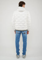Piumino Leggero Ad Onde Wawe Bianco Ottico 