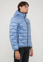 Piumino Leggero Ad Onde Wawe Blue 