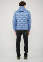 Piumino Leggero Ad Onde Wawe Blue 