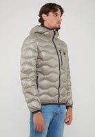 Piumino Leggero Ad Onde Wawe Grigio Nebbia 