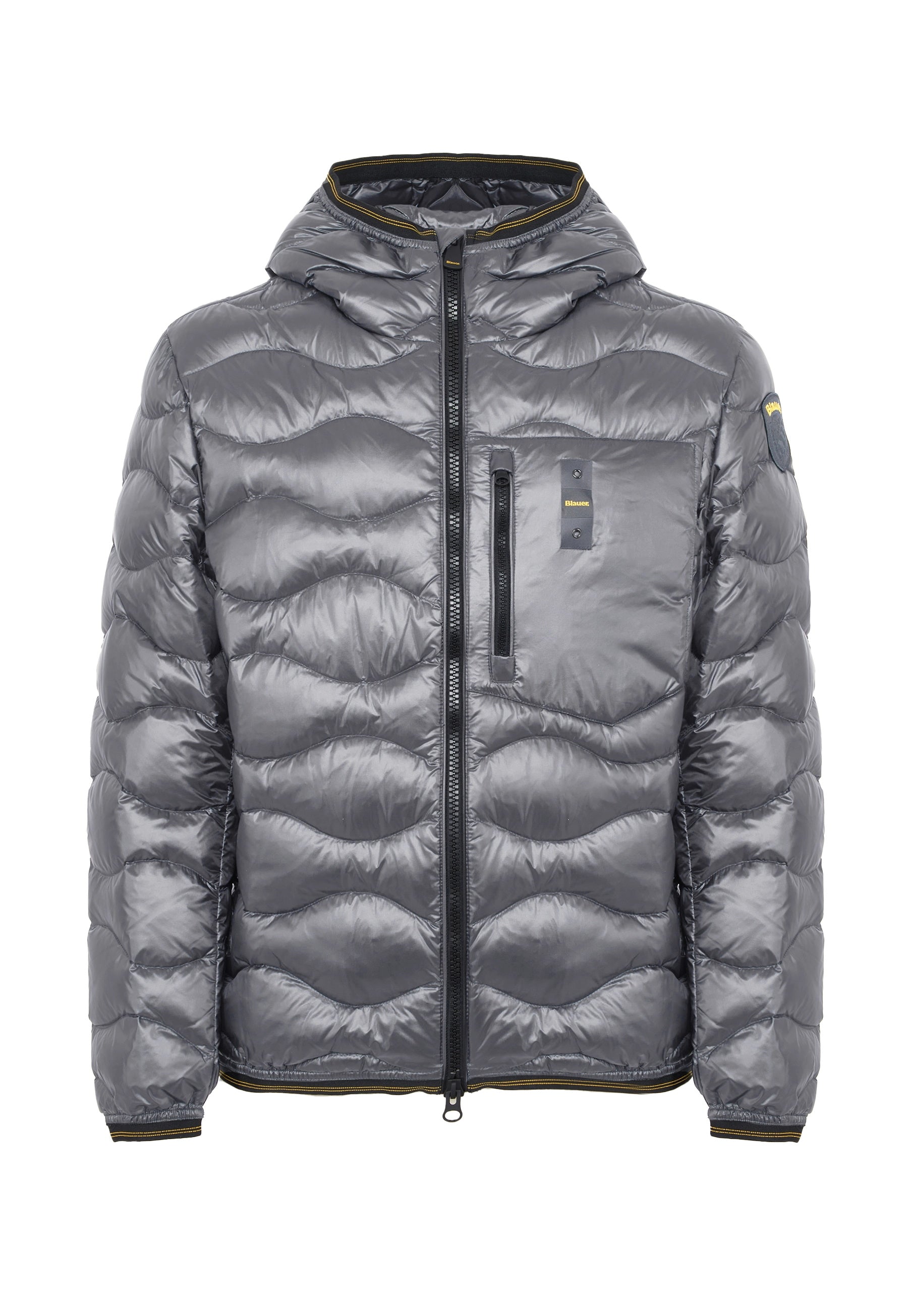 Piumino Leggero Ad Onde Wawe Grigio Roccia 