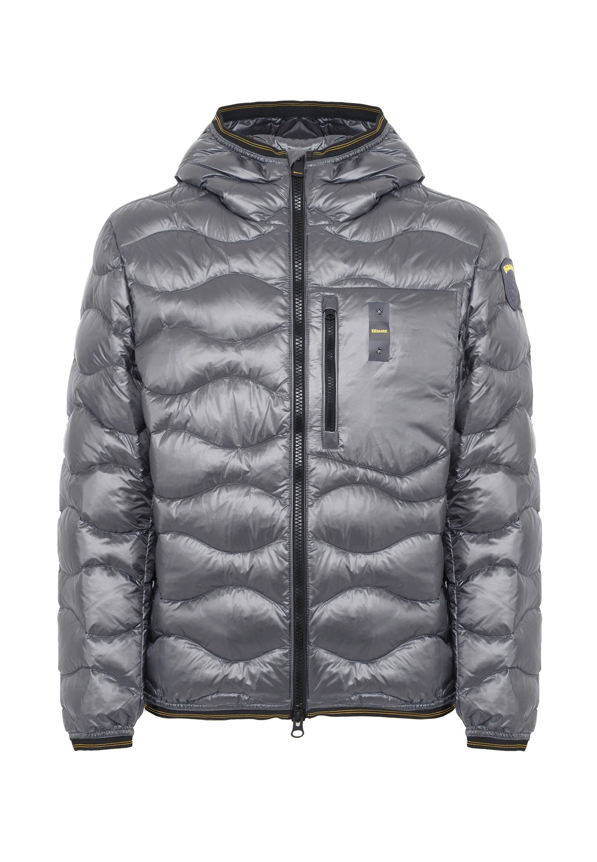 Piumino Leggero Ad Onde Wawe Grigio Roccia 