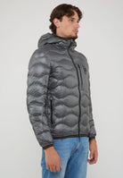 Piumino Leggero Ad Onde Wawe Grigio Roccia 