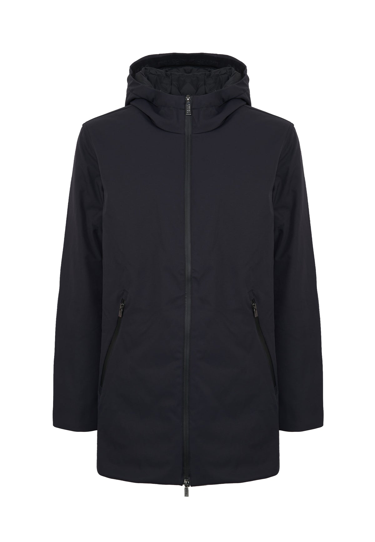 Herdo 3.0  Giacca Lunga Con Cappuccio Da Uomo Jet Black 