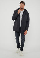 Herdo 3.0  Giacca Lunga Con Cappuccio Da Uomo Jet Black 