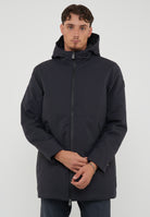 Herdo 3.0  Giacca Lunga Con Cappuccio Da Uomo Jet Black 
