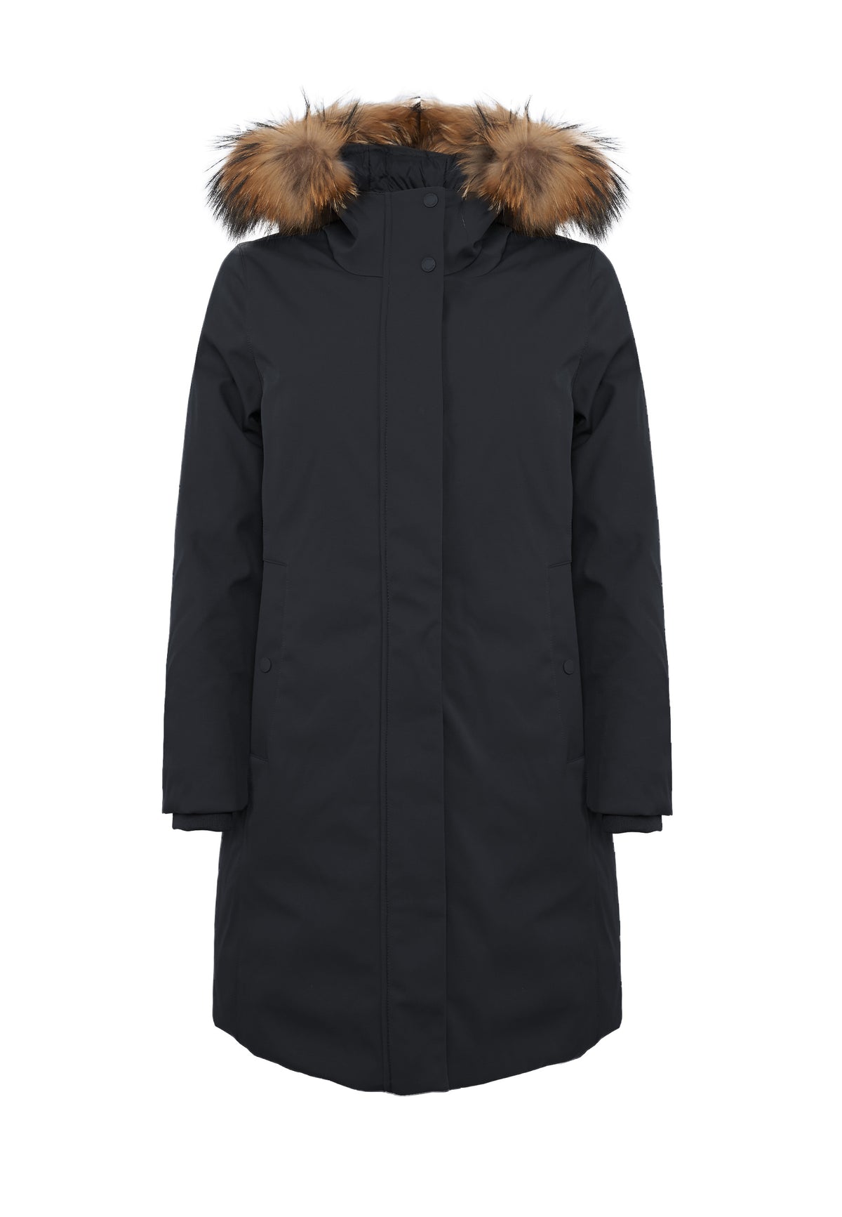 Lolita Real Fur Piumino Softshell Da Donna Jet Black 
