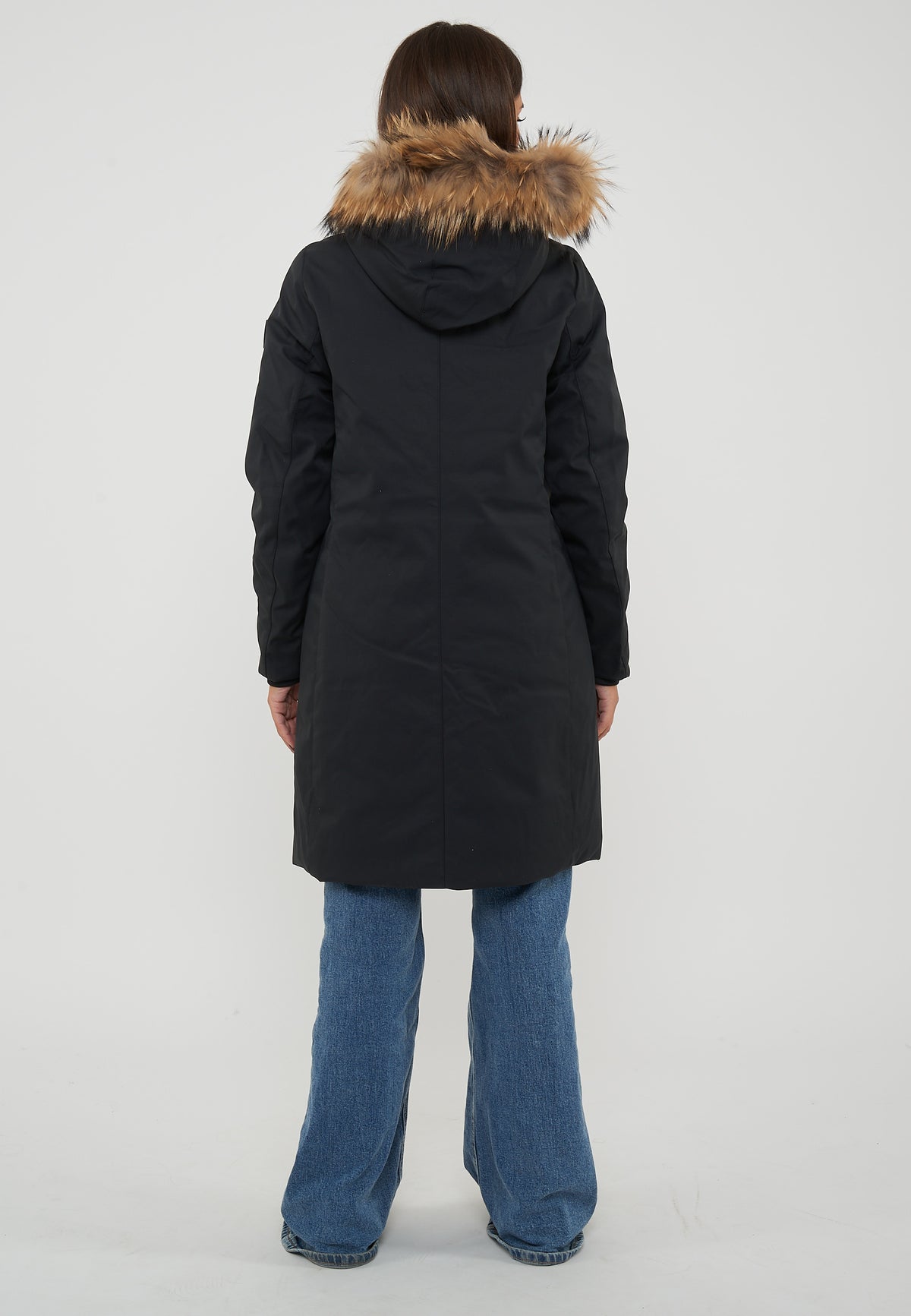 Lolita Real Fur Piumino Softshell Da Donna Jet Black 