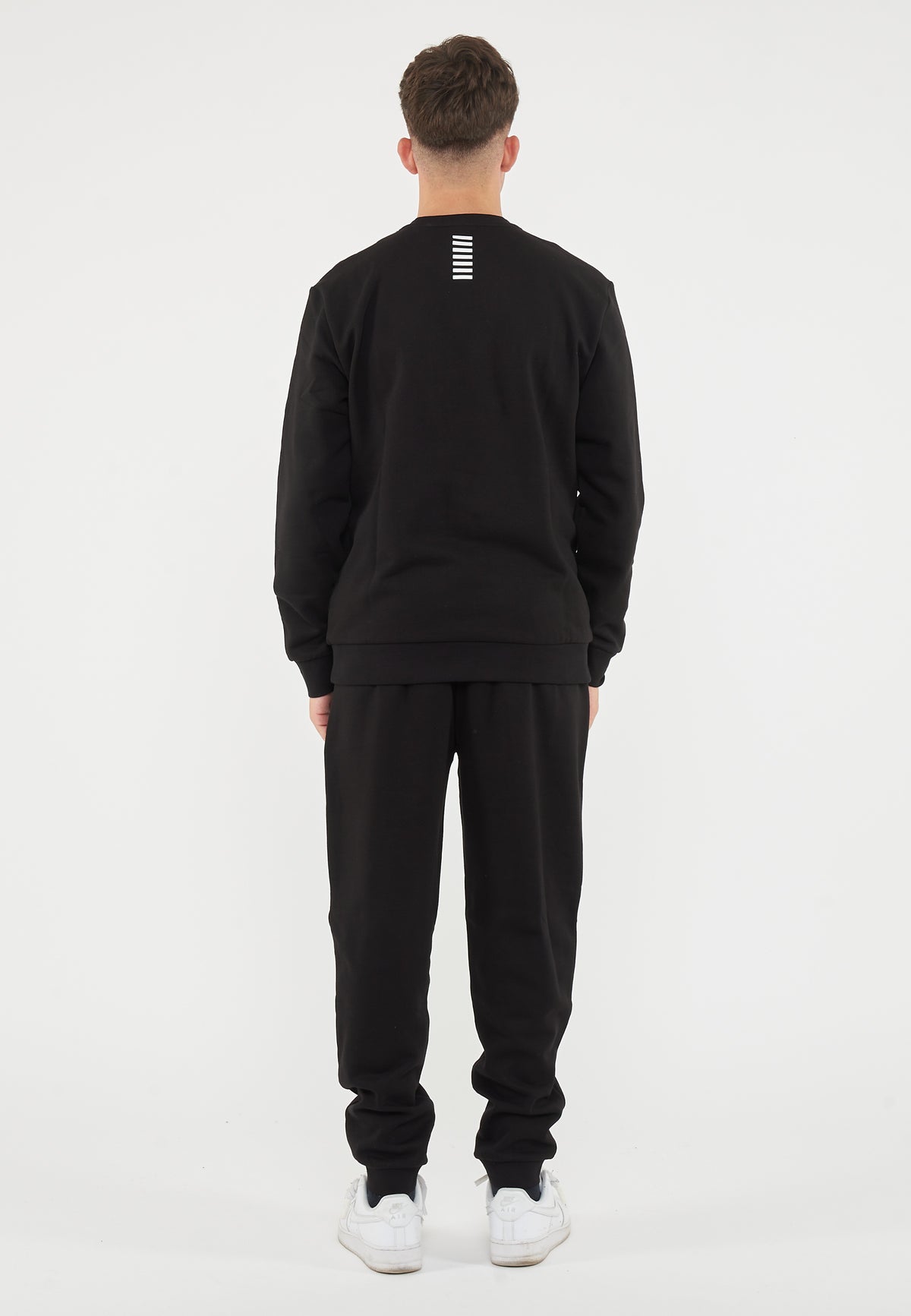 Tuta Girocollo Core Identity In Misto Cotone Black 