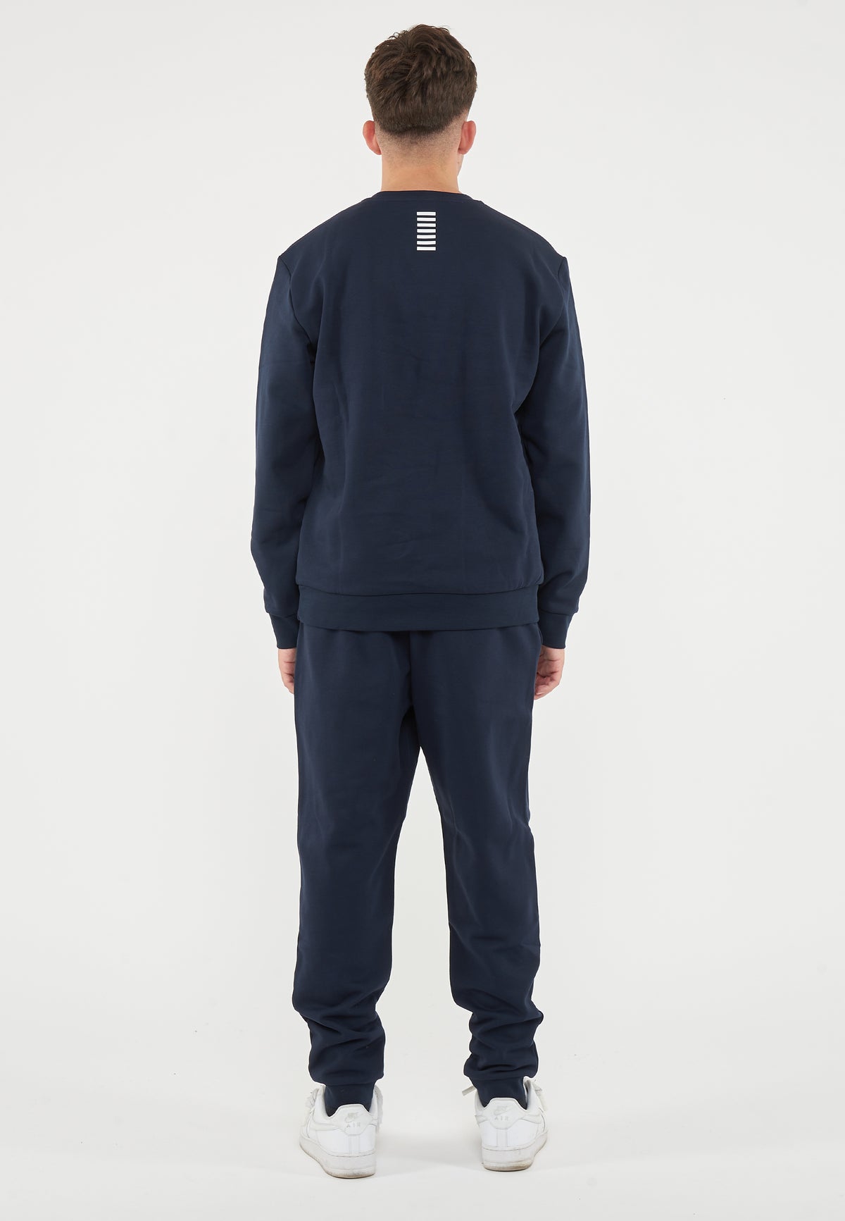 Tuta Girocollo Core Identity In Misto Cotone Blue 
