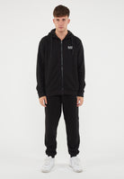 Tuta Con Cappuccio Core Identity In Misto Cotone Black 