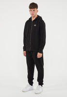 Tuta Con Cappuccio Core Identity In Misto Cotone Black 