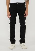 Jeans 5 tasche Bard Fast Regular-Slim In Denim Super Stretch Stay Black Lavaggio Rinse 