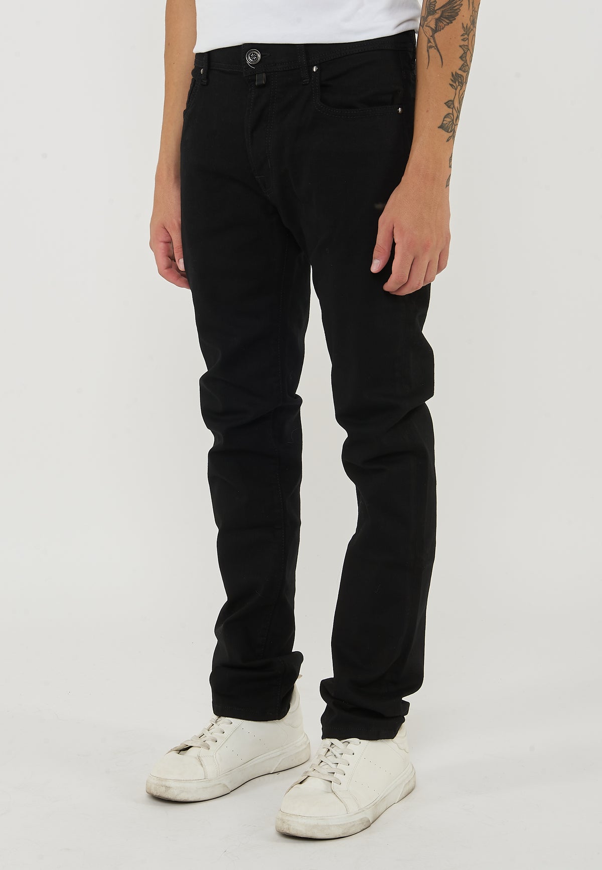 Jeans 5 tasche Bard Fast Regular-Slim In Denim Super Stretch Stay Black Lavaggio Rinse 