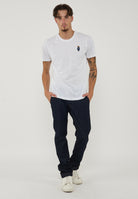 Jeans Chino Bobby Slim In Denim Comfort Blu Scuro Lavaggio Stone 