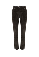 Pantaloni 5 Tasche Nick In Velluto a Coste Stretch Di Cotone Brown 