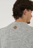 Maglia In Misto Lana e Alpaca Color Grey e Light Grey 