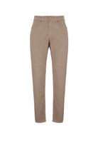 Pantalone John Toppa Cotone Slim Fit Beige Sabbia 