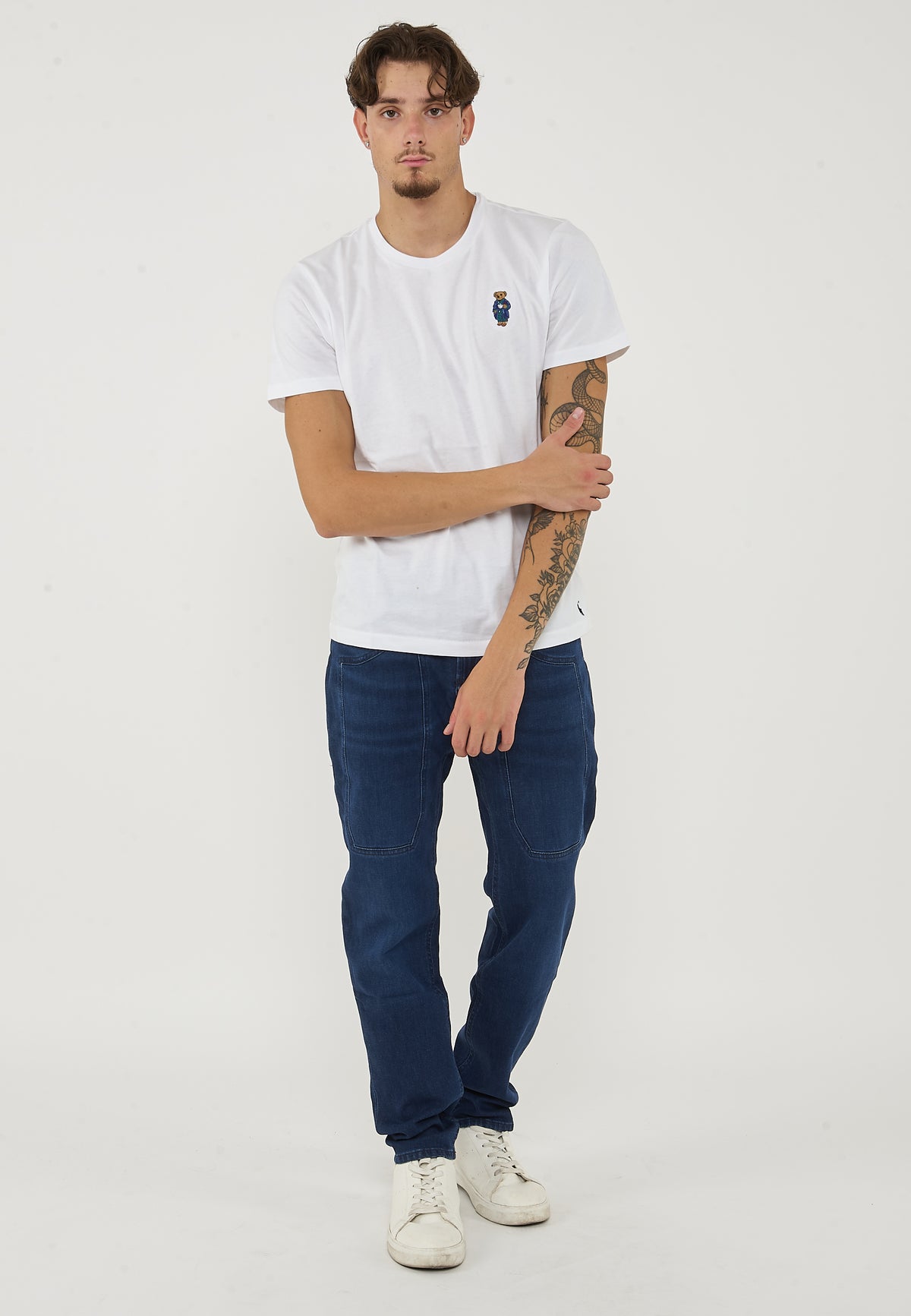 Jeans JohnToppa Denim Slim Fit Blu Medio Chiaro 