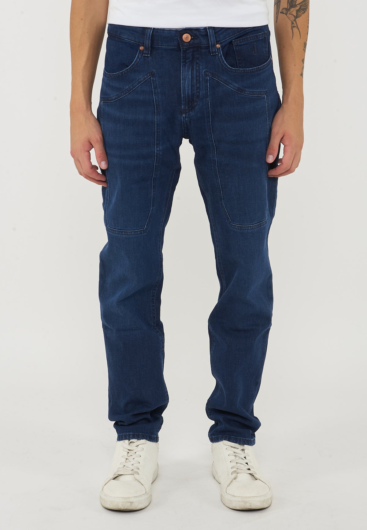 Jeans JohnToppa Denim Slim Fit Blu Medio Chiaro 
