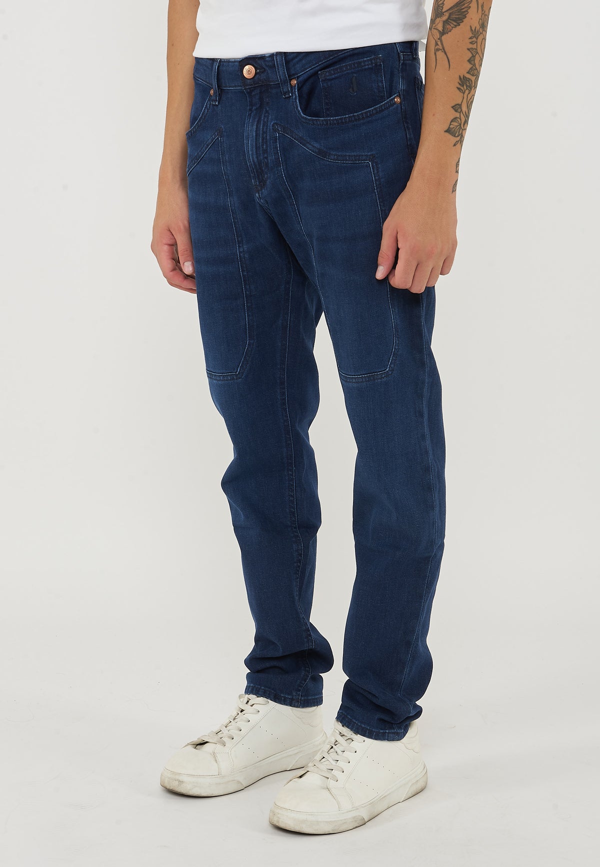 Jeans JohnToppa Denim Slim Fit Blu Medio Chiaro 