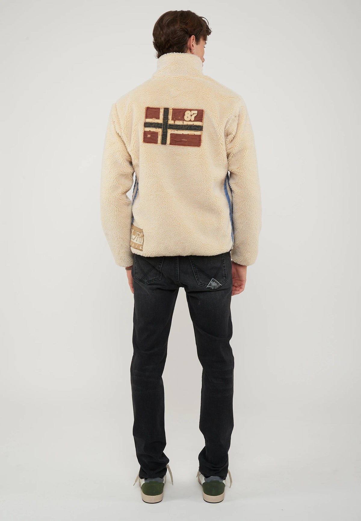 Felpa In Pile Con Zip T-Archive Fleece Putty 
