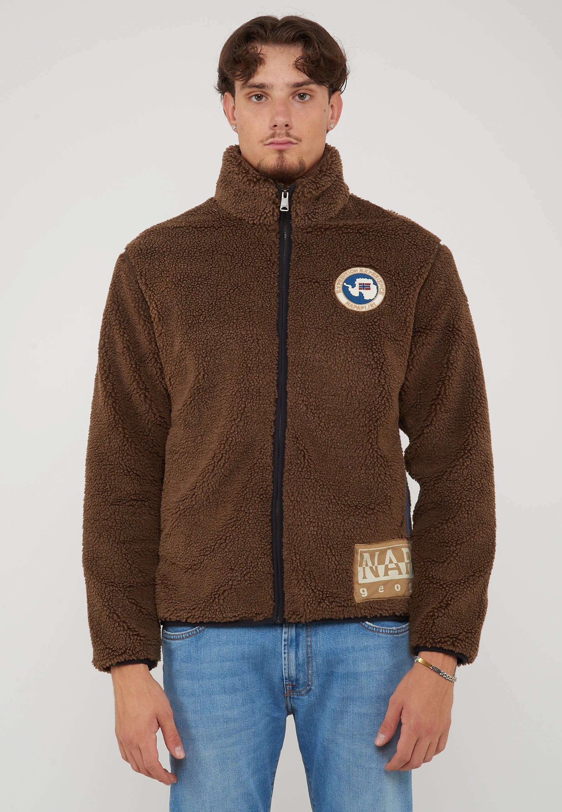 Felpa In Pile Con Zip T-Archive Fleece Demitasse 