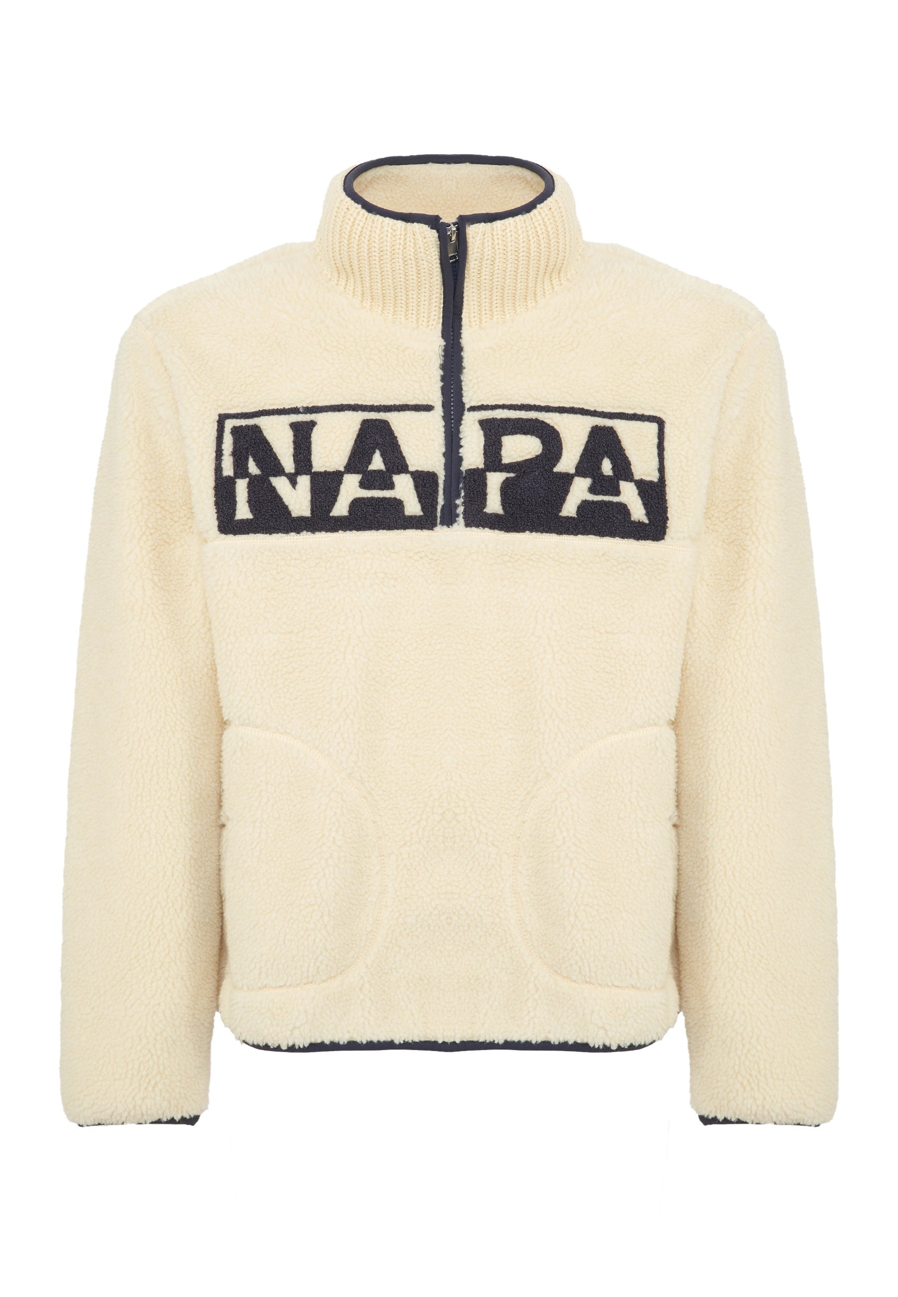 Felpa In Pile Con Mezza Zip T-Archive Fleece Putty 