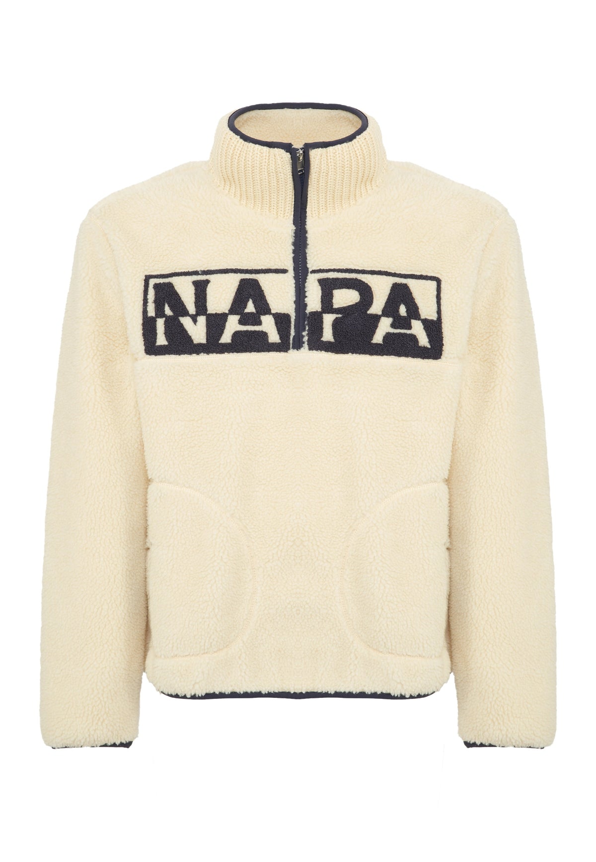 Felpa In Pile Con Mezza Zip T-Archive Fleece Putty 