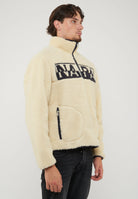 Felpa In Pile Con Mezza Zip T-Archive Fleece Putty 