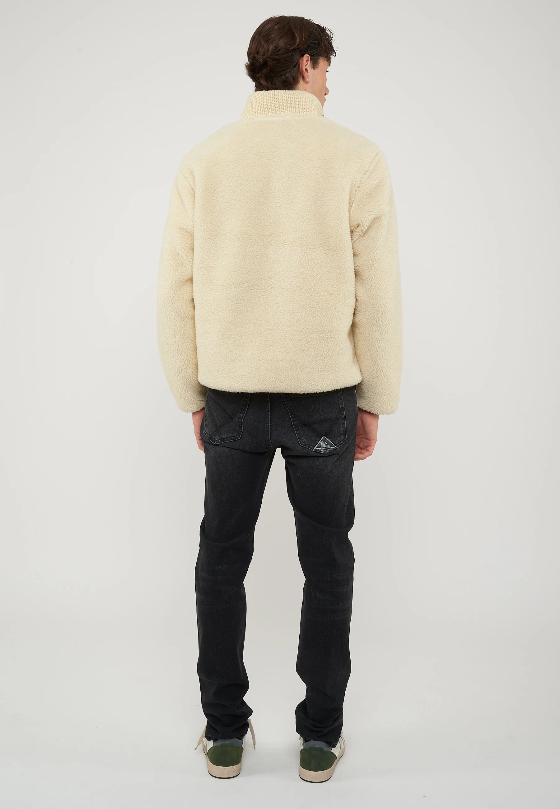 Felpa In Pile Con Mezza Zip T-Archive Fleece Putty 