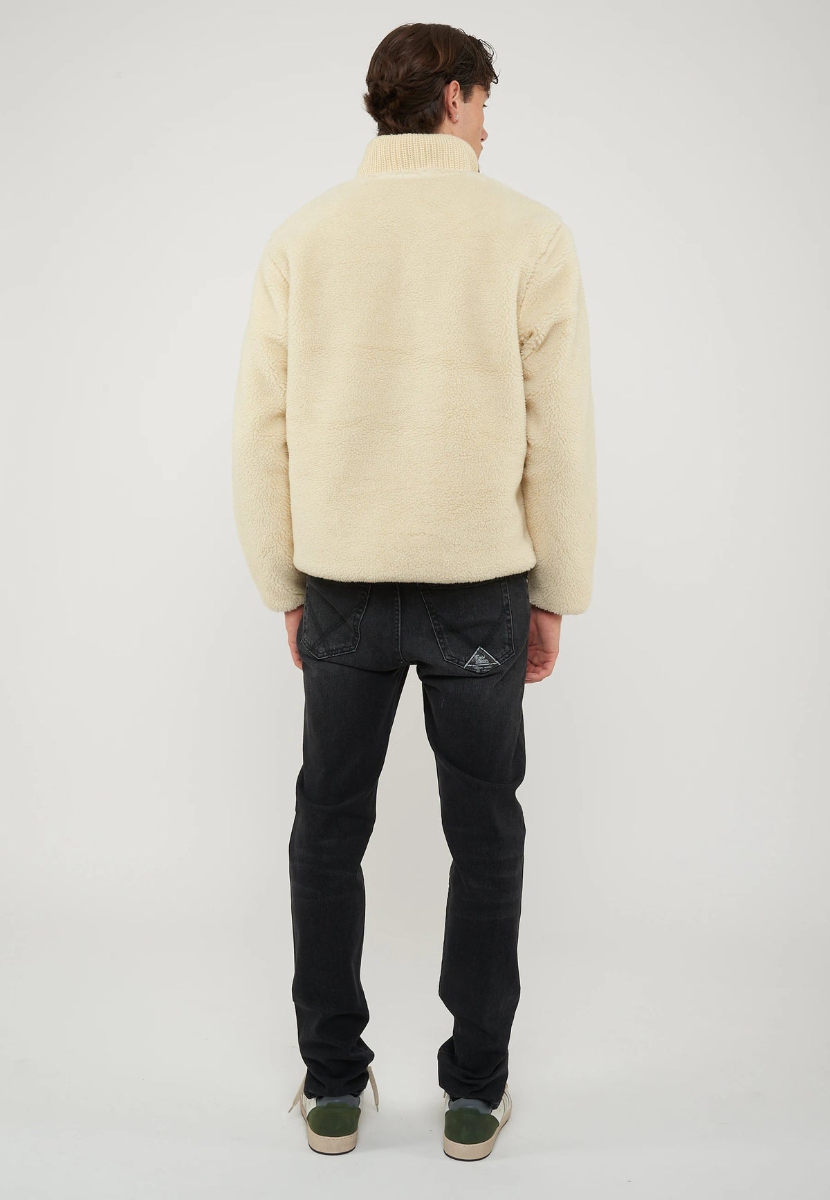 Felpa In Pile Con Mezza Zip T-Archive Fleece Putty 