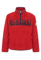 Felpa In Pile Con Mezza Zip T-Archive Fleece Haute Red 
