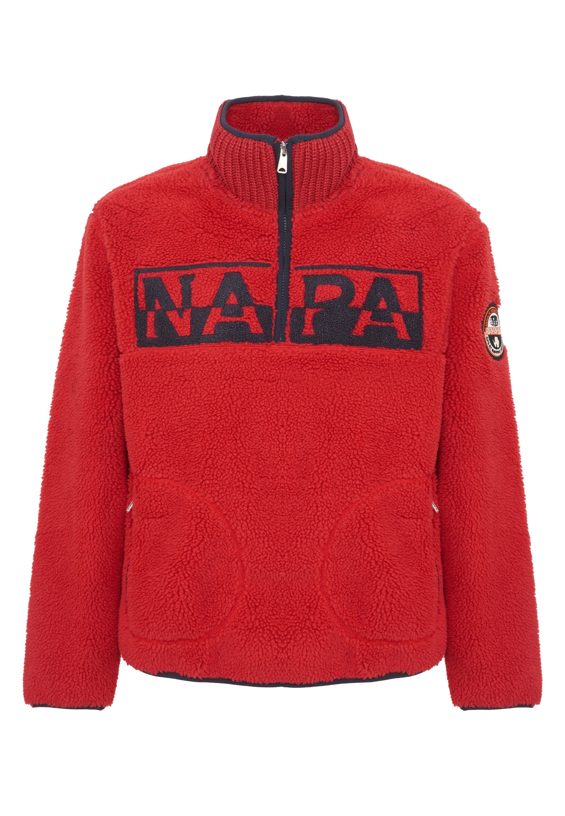 Felpa In Pile Con Mezza Zip T-Archive Fleece Haute Red 