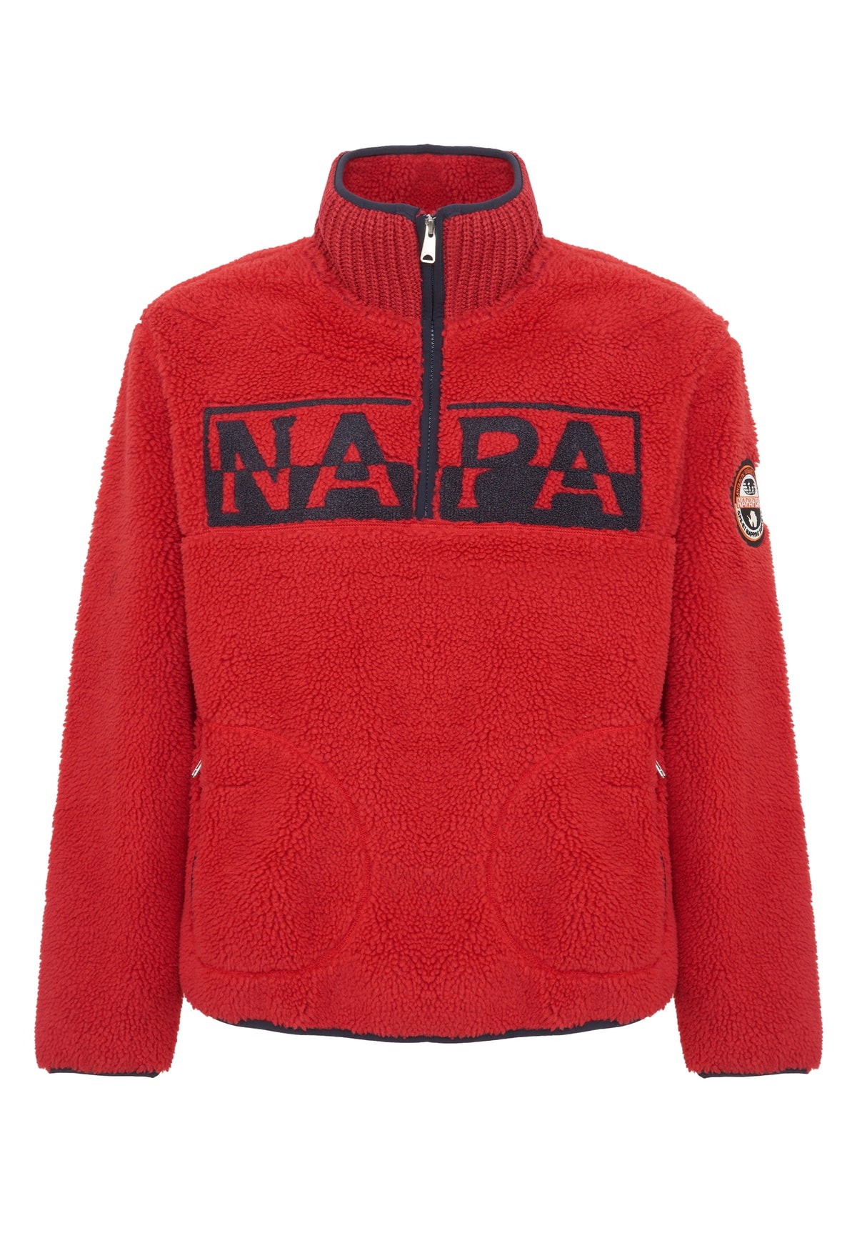 Felpa In Pile Con Mezza Zip T-Archive Fleece Haute Red 