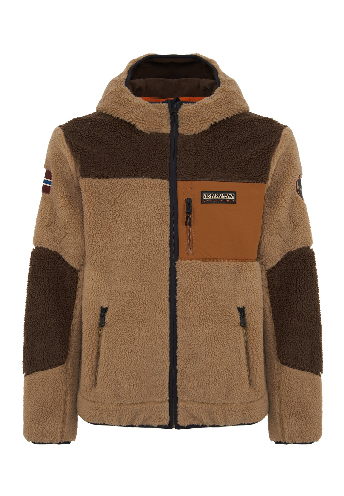 Felpa in Pile con Cappuccio e Zip Yupik 