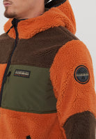Felpa in Pile con Cappuccio e Zip Yupik Multicolore 