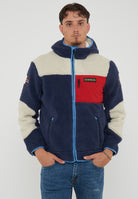 Felpa in Pile con Cappuccio e Zip Yupik Multicolore 
