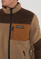Felpa in Pile con Zip Yupik Multicolore 